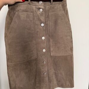 All Saints Suede Skirt